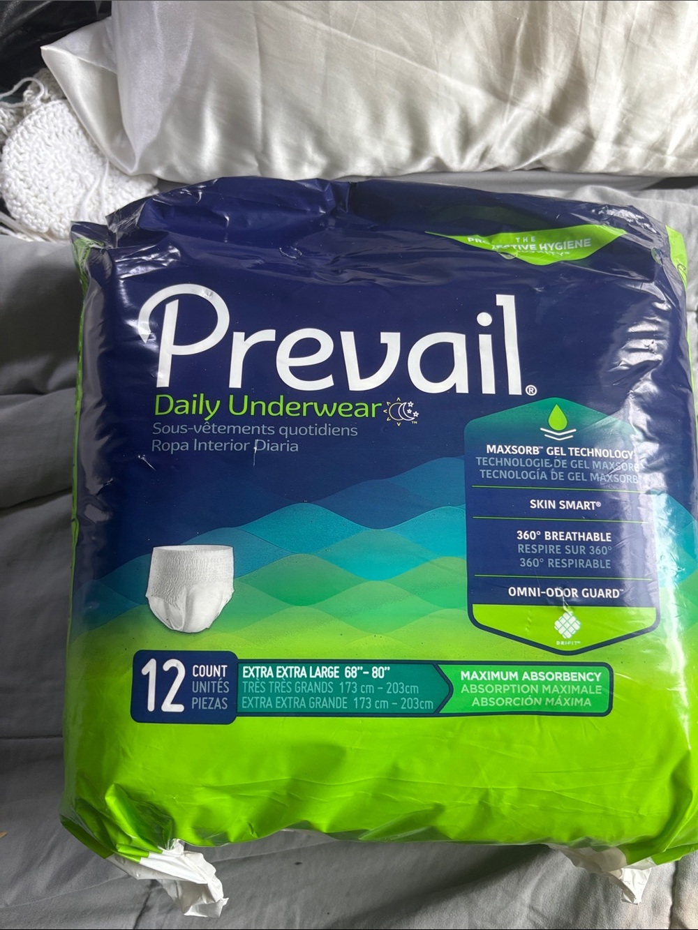Prevail Men  Incontinence Briefs - Green